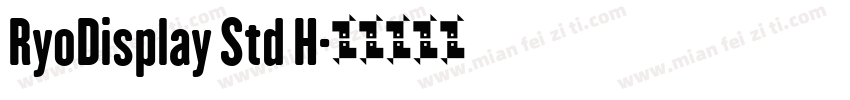 RyoDisplay Std H字体转换